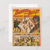 ヴィンテージサーカスポスター ポストカード (正面/裏面)