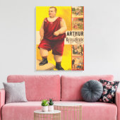 ヴィンテージサーカスポスターArthur The Colossal Kid キャンバスプリント (インサイチュ (リビング))