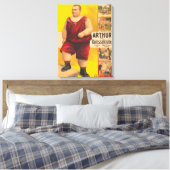 ヴィンテージサーカスポスターArthur The Colossal Kid キャンバスプリント (インサイチュ (寝室))