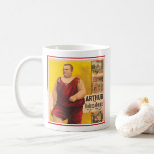 ヴィンテージサーカスポスターArthur The Colossal Kid コーヒーマグカップ
