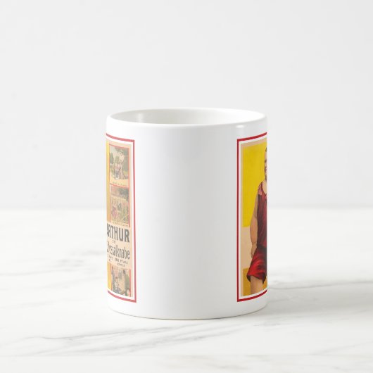 ヴィンテージサーカスポスターArthur The Colossal Kid コーヒーマグカップ (中央)