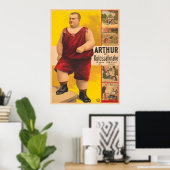 ヴィンテージサーカスポスターArthur The Colossal Kid ポスター (ホームオフィス)