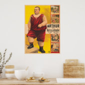 ヴィンテージサーカスポスターArthur The Colossal Kid ポスター (キッチン)