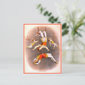 ヴィンテージサーカス台形演奏者 ポストカード (スタンド正面)