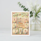 ヴィンテージサーカス広告ズ：ジョセフ・ワレンダ ポストカード (スタンド正面)