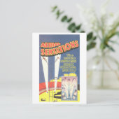 ヴィンテージサーカス広告:ハイポール法 ポストカード (スタンド正面)