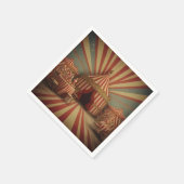 ヴィンテージサーカス紙ナプキン スタンダードカクテルナプキン (角)