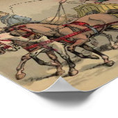 ヴィンテージサーカス行列 ポスター (角)