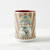 ヴィンテージサーカス象が動物を操フランスのる マグカップ (中央)
