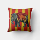 ヴィンテージサーカス象の枕 クッション (裏面)