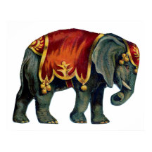 ヴィンテージサーカス象サーカスを実行する，ポステ