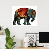 ヴィンテージサーカス象サーカスを実行する，ポステ ポスター (ホームオフィス)