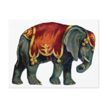 ヴィンテージサーカス象サーカスを実行する，ポステ