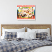 ヴィンテージサーカス馬術選手のポスター&ピエロ キャンバスプリント (インサイチュ (寝室))