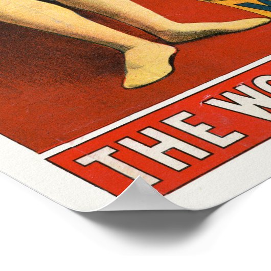 ヴィンテージサーカス馬術選手のポスター&ピエロ ポスター (角)