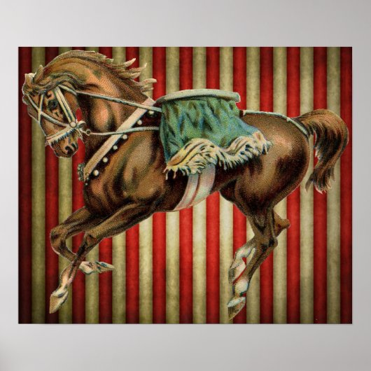 ヴィンテージサーカス馬 ポスター (正面)