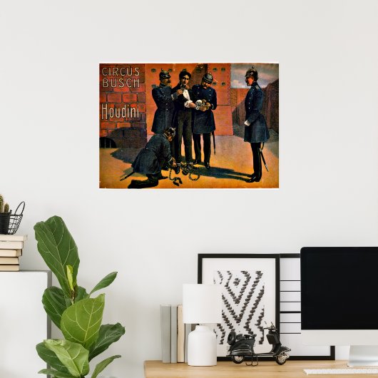 ヴィンテージサーカス：ハウディニとサーカス， 1908 ポスター (ホームオフィス)