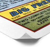 ヴィンテージサーカスforepaughと販売ムーントリップ ポスター (角)