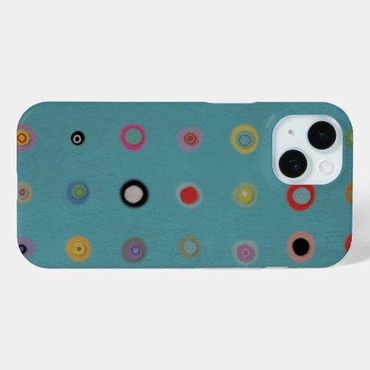 ヴィンテージサークル背景グリーンRuth Fitta Case-Mate iPhoneケース (裏面 (横))
