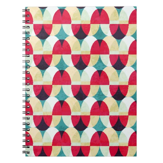 ヴィンテージサークル、シームレスな抽象芸術パターン。 ノートブック (正面)