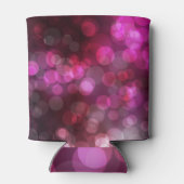 ヴィンテージサークル：濃いピンク、青。 缶クーラー (裏面)