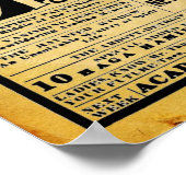 ヴィンテージサーストンザマジシャン劇場Ad ポスター (角)