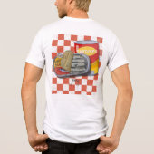 ヴィンテージサーデ市松模様にン トライブレンドＴシャツ (裏面)