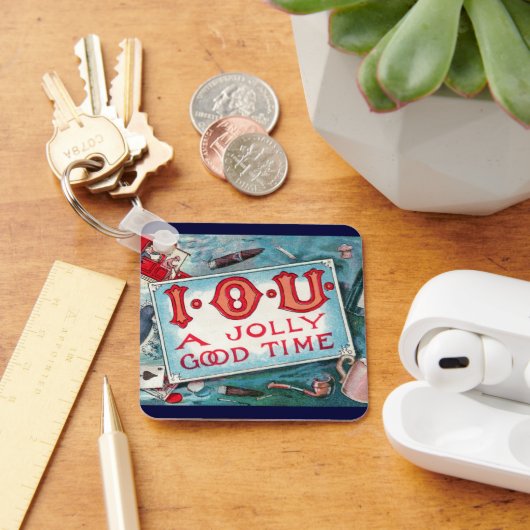 ヴィンテージサービスパーティー、賭博飲料喫煙 キーホルダー (デスク)