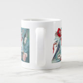 ヴィンテージサービスパーティー、賭博飲料喫煙 ジャンボコーヒーマグカップ (裏面)