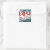 ヴィンテージサービスパーティー、賭博飲料喫煙 スクエアシール (バッグ)