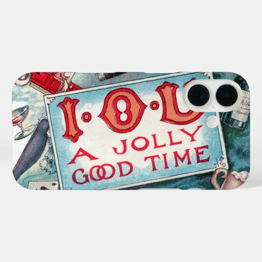 ヴィンテージサービスパーティー、賭博飲料喫煙 Case-Mate iPhoneケース (裏面 (横))