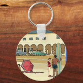 ヴィンテージサーファーキーチェーン キーホルダー (正面)