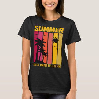 ヴィンテージサーファーレトロサーフィンビーチサマーバケーション Tシャツ