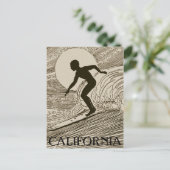 ヴィンテージサーフィンはがき ポストカード (スタンド正面)