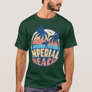 ヴィンテージサーフィンインペリアルビーチカリフォルニアレトロス Tシャツ