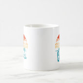 ヴィンテージサーフィンバリビーチインドネシア コーヒーマグカップ (中央)