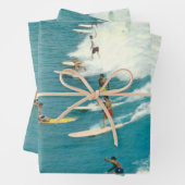 ヴィンテージサーフィンフロリダレトロ1960年代 ラッピングペーパーシート (インサイチュ)