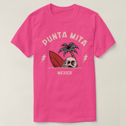 ヴィンテージサーフィンプンタミタメキシコ Tシャツ (デザイン正面)