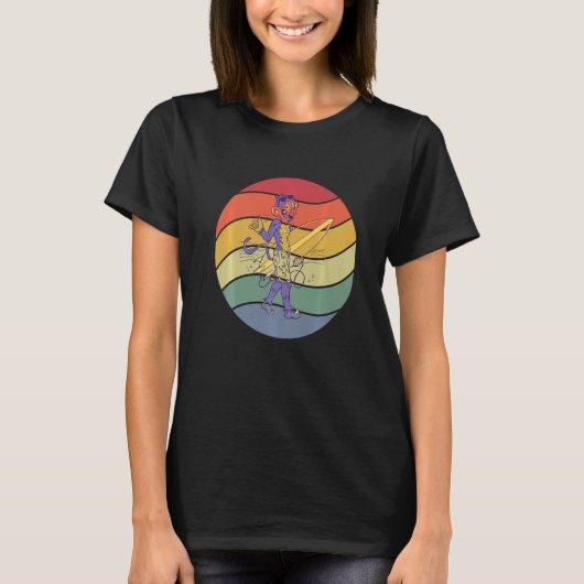 ヴィンテージサーフィンモンキーサーファー Tシャツ (正面)