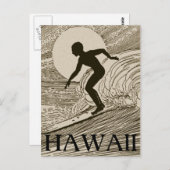 ヴィンテージサーフィン ポストカード (正面/裏面)