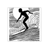 ヴィンテージサーフィン ラバースタンプ (インプリント)