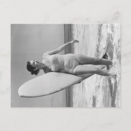 ヴィンテージサーフガール ポストカード