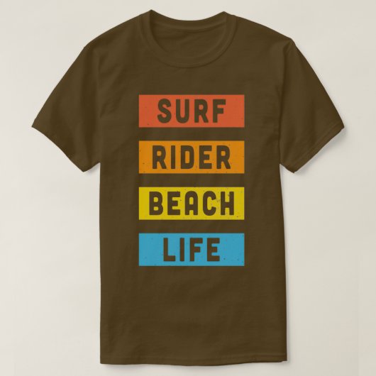 ヴィンテージサーフビーチシール Tシャツ (デザイン正面)