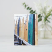 ヴィンテージサーフボードオンモントークビーチ ポストカード (スタンド正面)