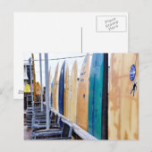 ヴィンテージサーフボードオンモントークビーチ ポストカード (正面/裏面)