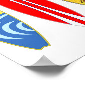 ヴィンテージサーフボードサーフィン ポスター (角)