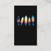 ヴィンテージサーフボードビーチクラシックハワイサーフィン 名刺 (正面)