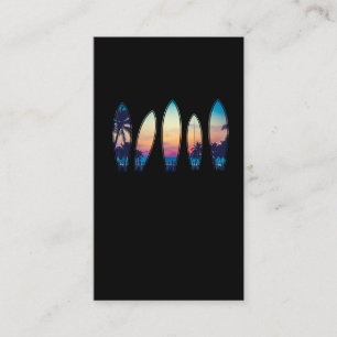 ヴィンテージサーフボードビーチクラシックハワイサーフィン 名刺