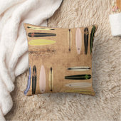 ヴィンテージサーフボードピロー クッション (ブランケット)