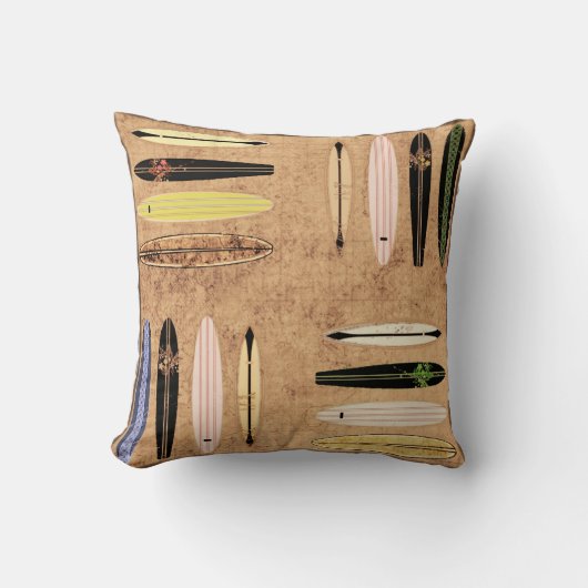 ヴィンテージサーフボードピロー クッション (正面)